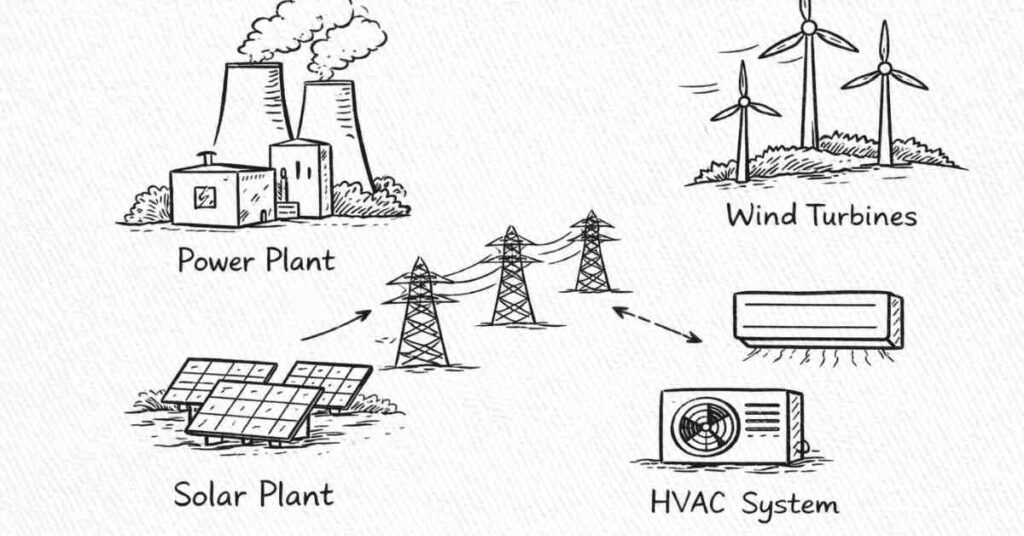 Power plant + renewable roles