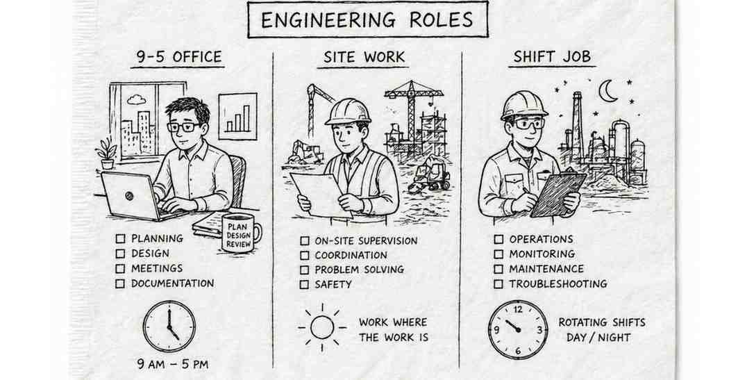 Different job types comparison