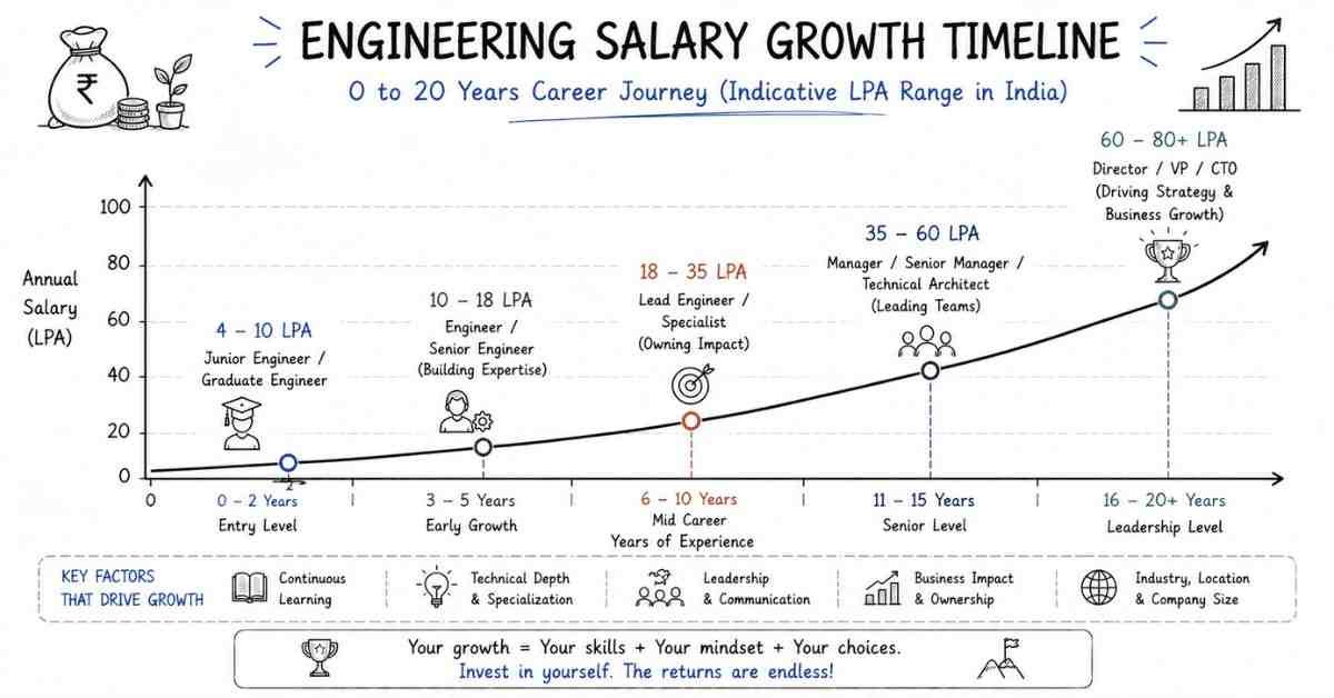 Salary growth graph