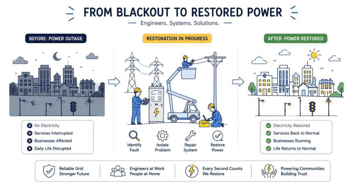 Power outage + grid restore