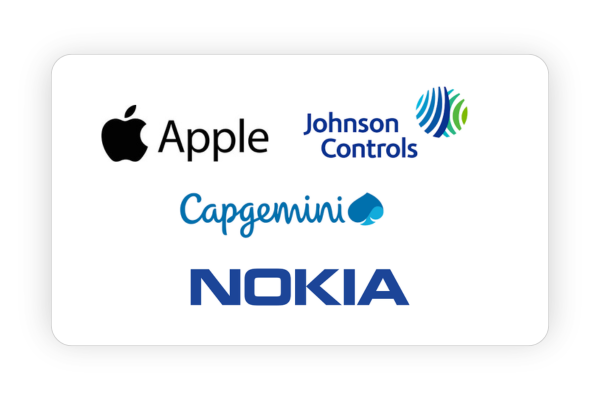Johnson Controls, Apple, Capgemini and Nokia