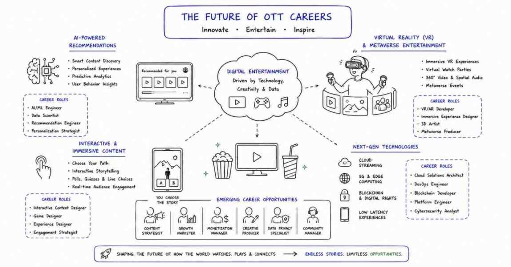 "Future of OTT platform careers with AI streaming technology and interactive entertainment"