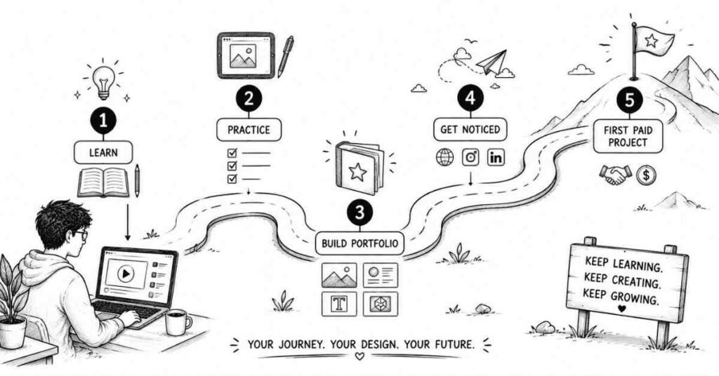 graphic design learning roadmap | FLM | Frontlines Edu Tech