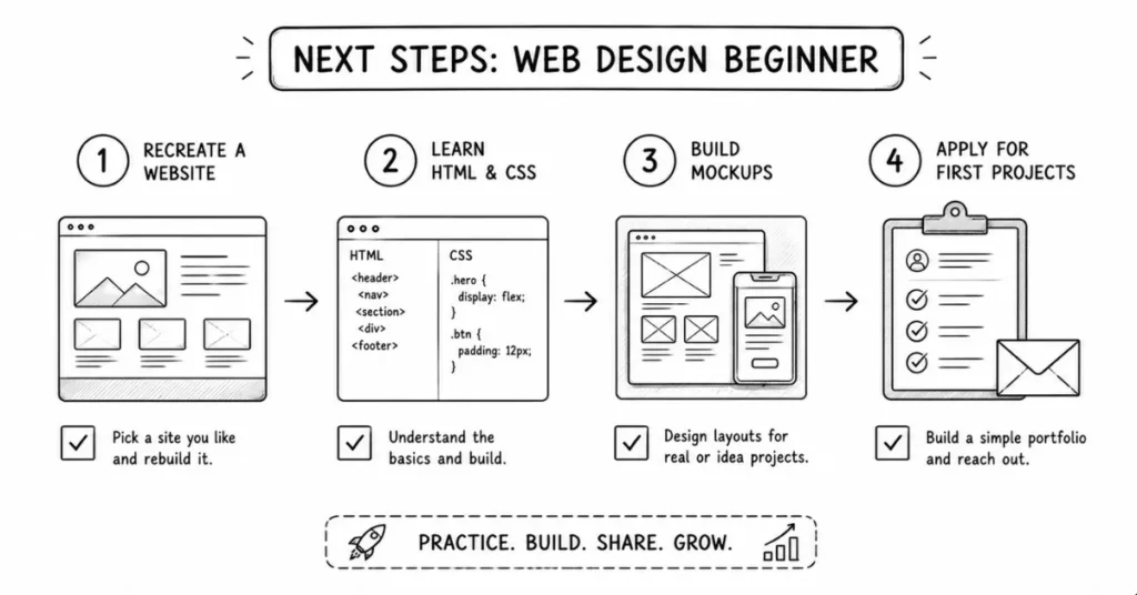 next steps for web designers
