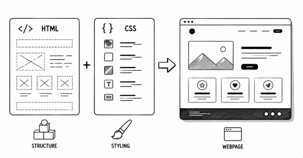 html and css basics for web design