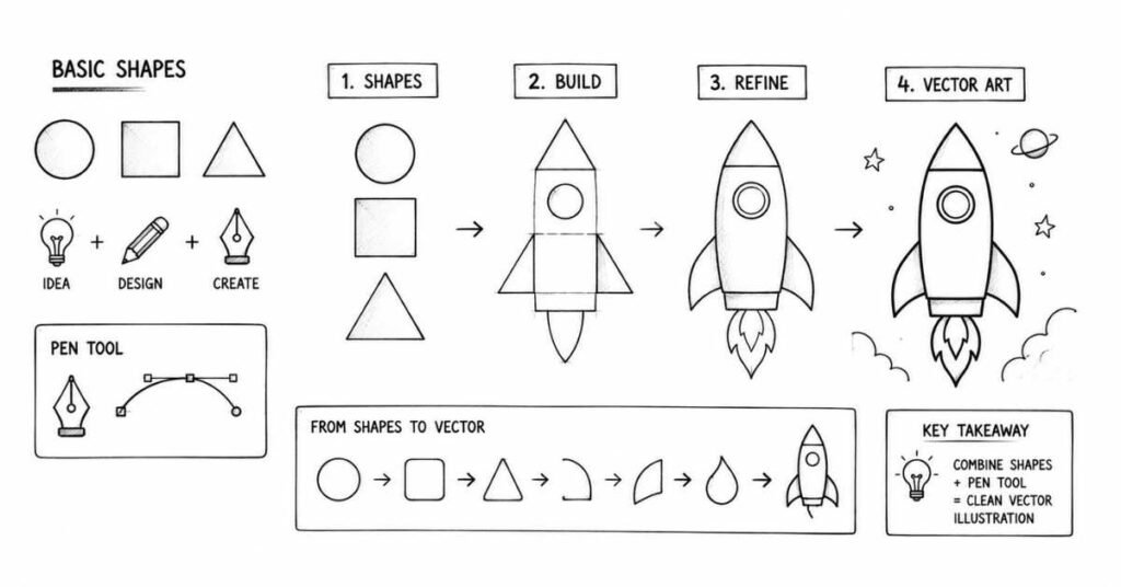 iconography and basic illustration skills