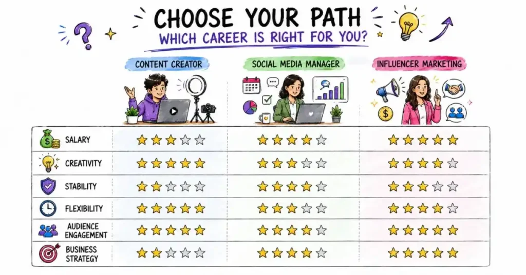 career path comparisons
