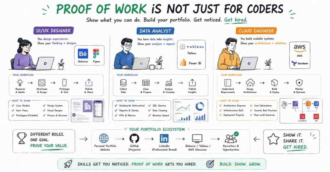 Multi-role portfolio ecosystem infographic