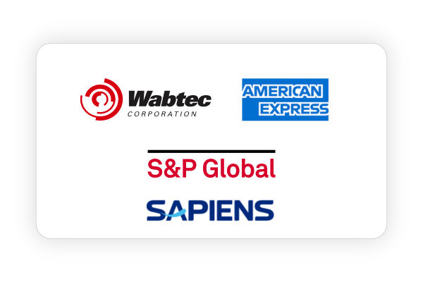 S&P Global, American express, Sapiens & Wabtech