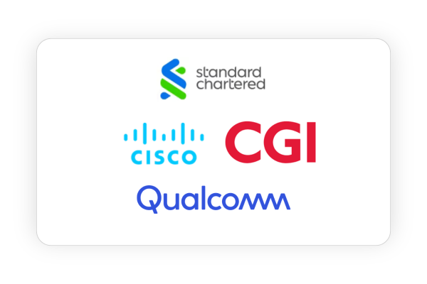 CGI, Cisco, Qualcomm & Standard chartered