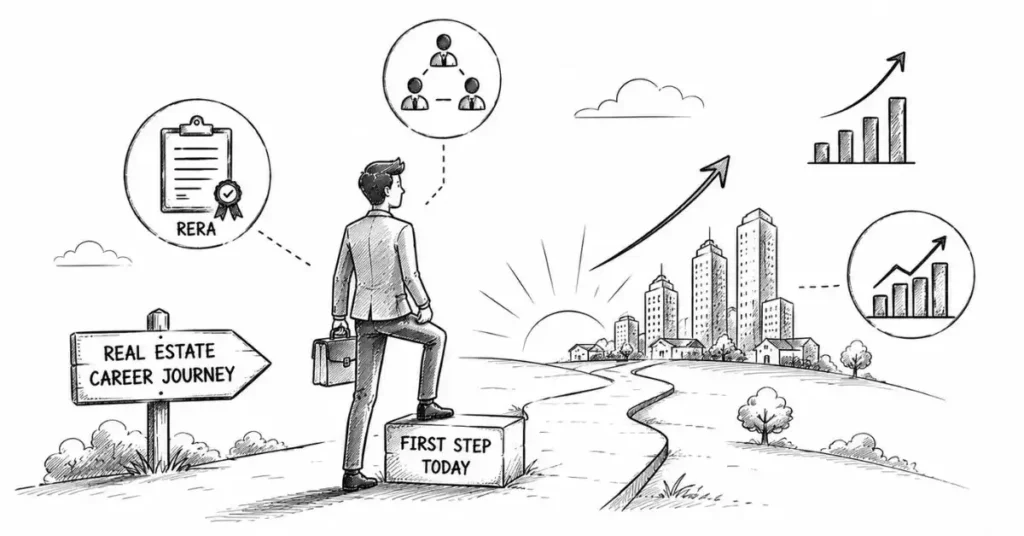 start real estate sales career | flm | frontlines edutech