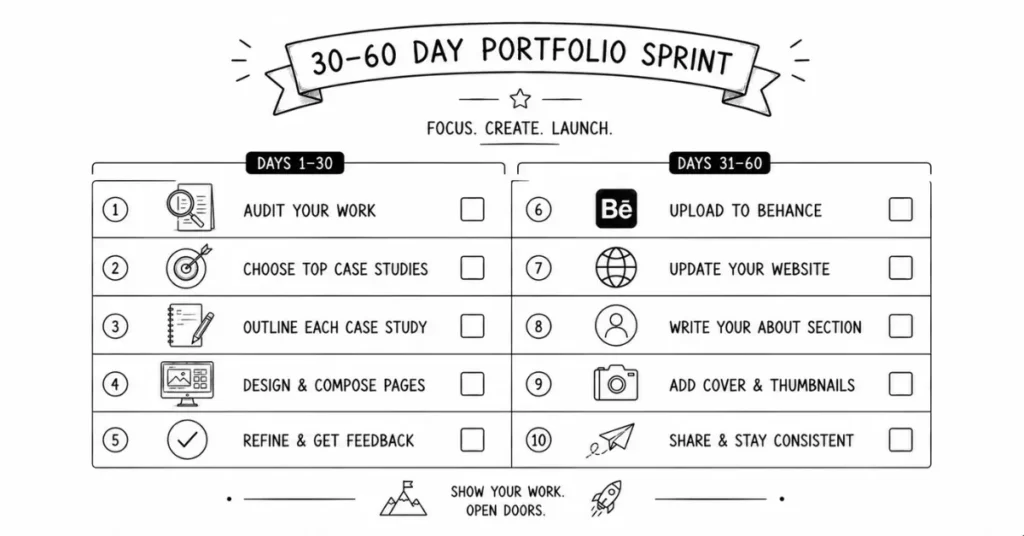 portfolio building action plan