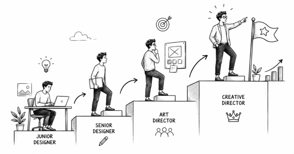 graphic design career progression