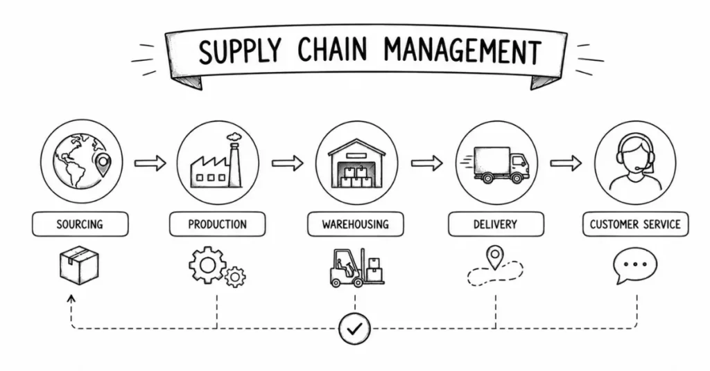 supply chain management explained | flm | frontlines edutech