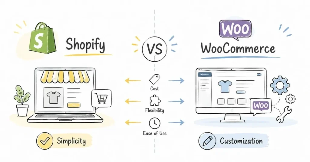 Comparison between Shopify and WooCommerce platforms | FLM | FrontlinesEduTech