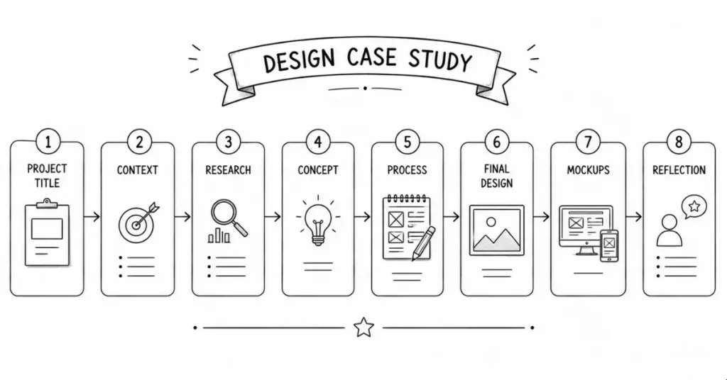 graphic design case study structure