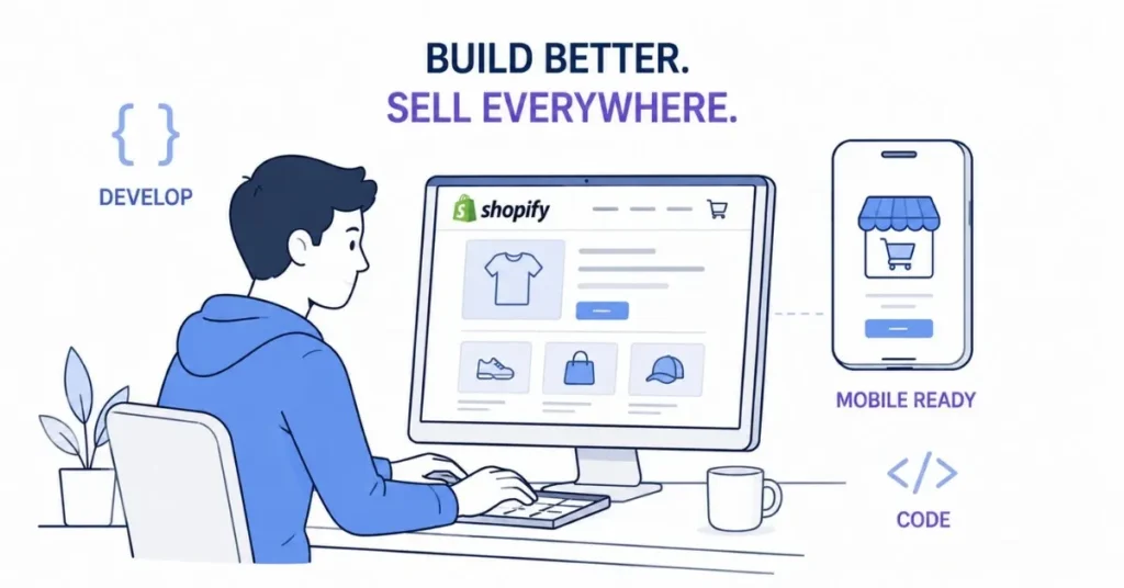 E-commerce developer building Shopify store and mobile app | FLM | FrontlinesEduTech