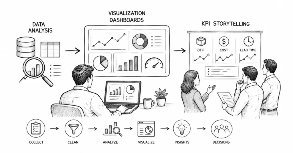 supply chain data analysis and visualization