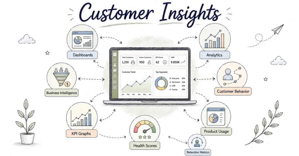 Customer Success Tech Stack analytics dashboard. | FLM | FrontlinesEduTech
