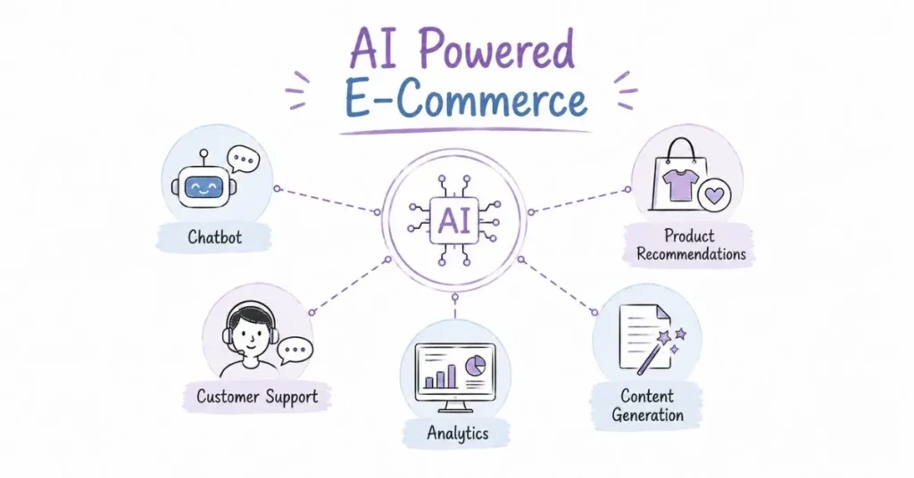 AI applications across modern e-commerce operations | FLM | FrontlinesEduTech