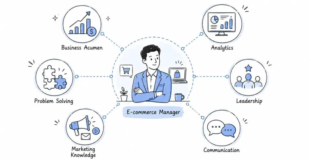 Skills required for successful e-commerce managers | FLM | FrontlinesEduTech