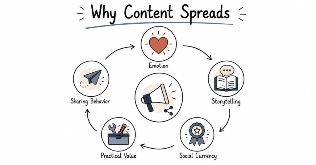 Psychological factors behind social media sharing and virality.