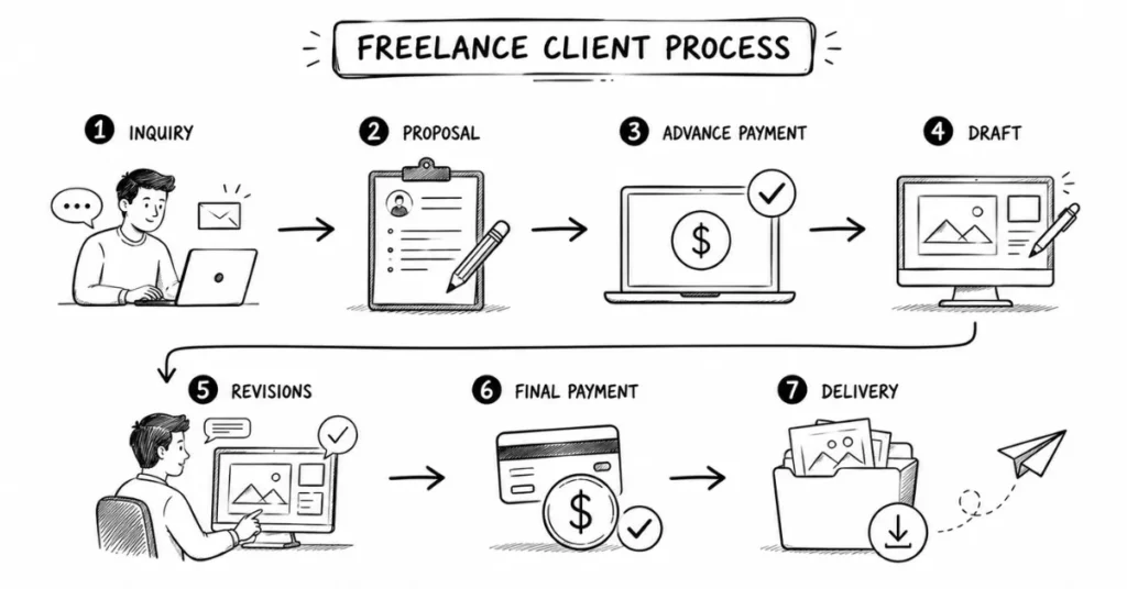 freelance graphic design workflow