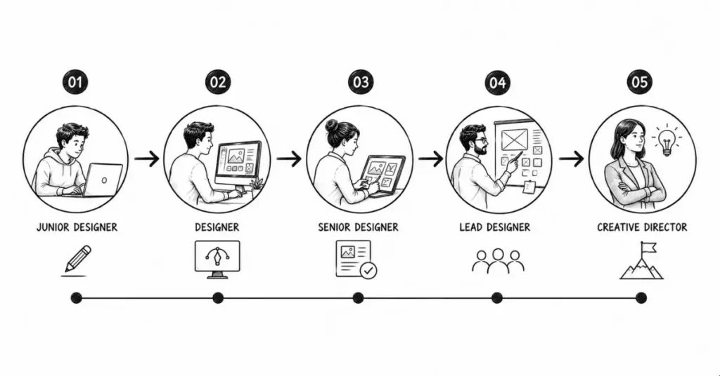 graphic design career timeline