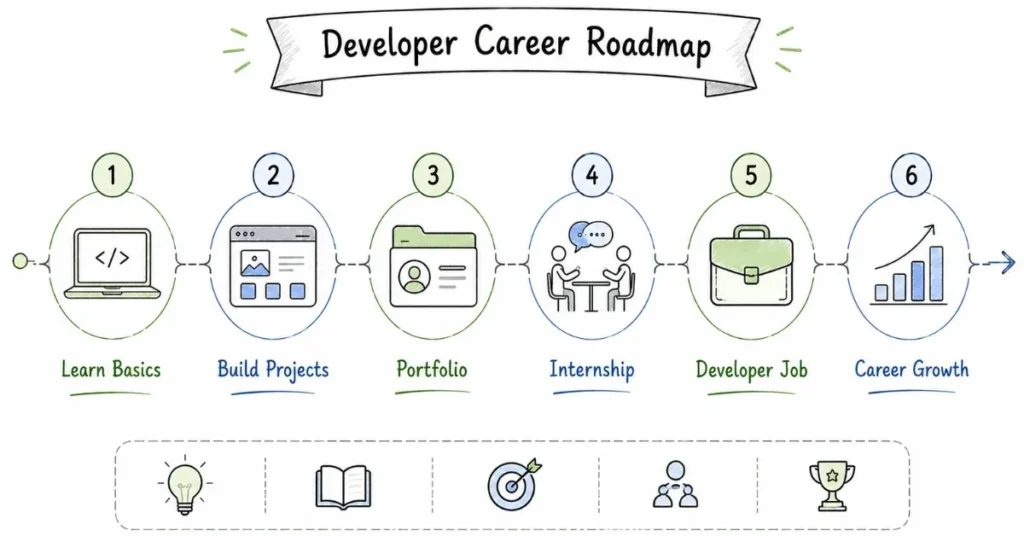 E-commerce developer learning path from beginner to job-ready professional | FLM | FrontlinesEduTech