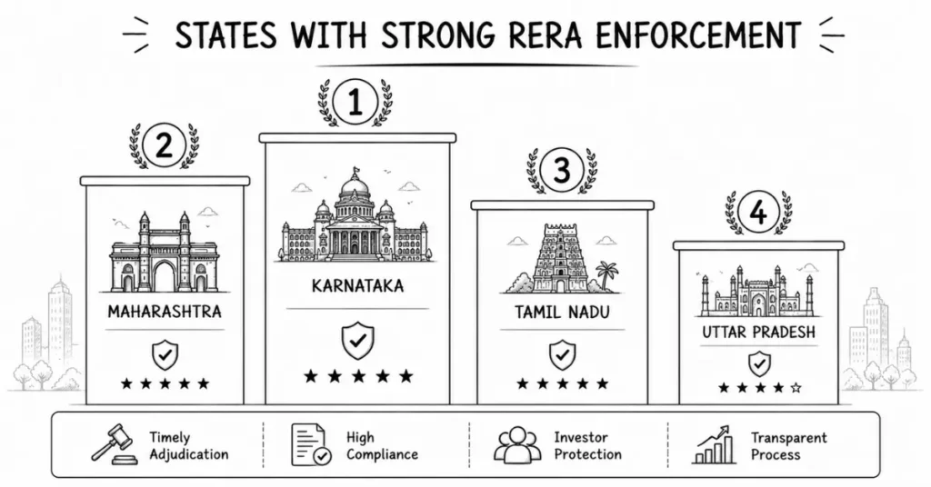 strongest RERA enforcement states