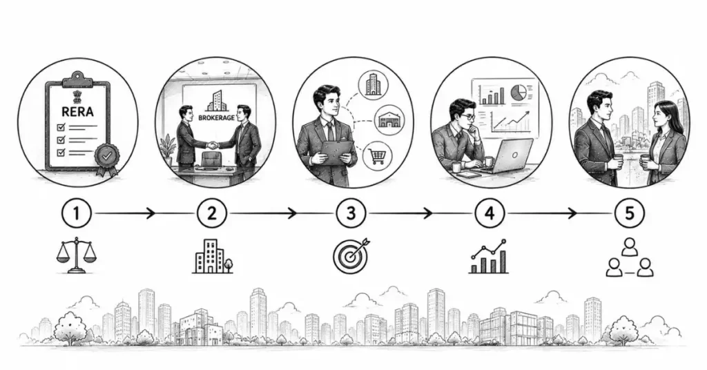 start commercial real estate career
