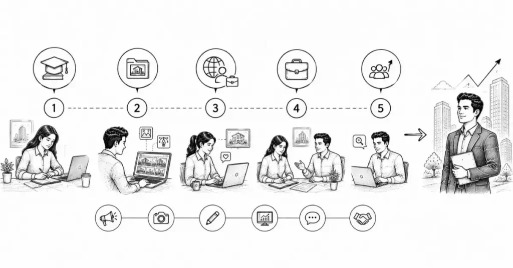 real estate marketing career path