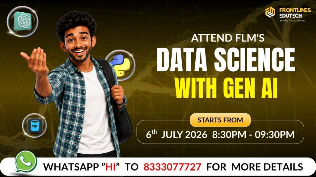 Data Science Gen ai Course in telugu | FLM | FRONTLINES EDUTECH