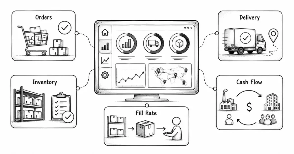 supply chain metrics | FLM | Frontlines Edu Tech
