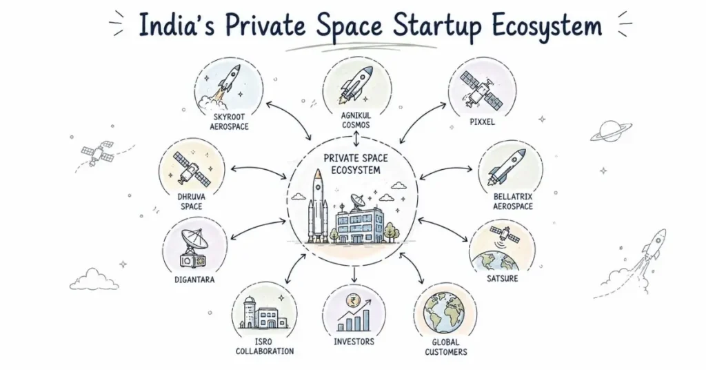 India's Private Space Startups ecosystem. | FLM | FrontlinesEduTech