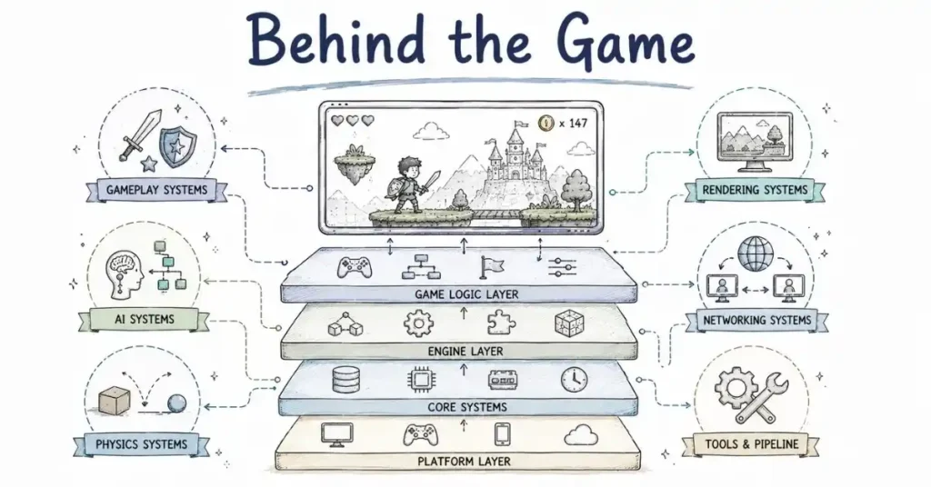 Hidden game architecture. | FLM | FrontlinesEduTech