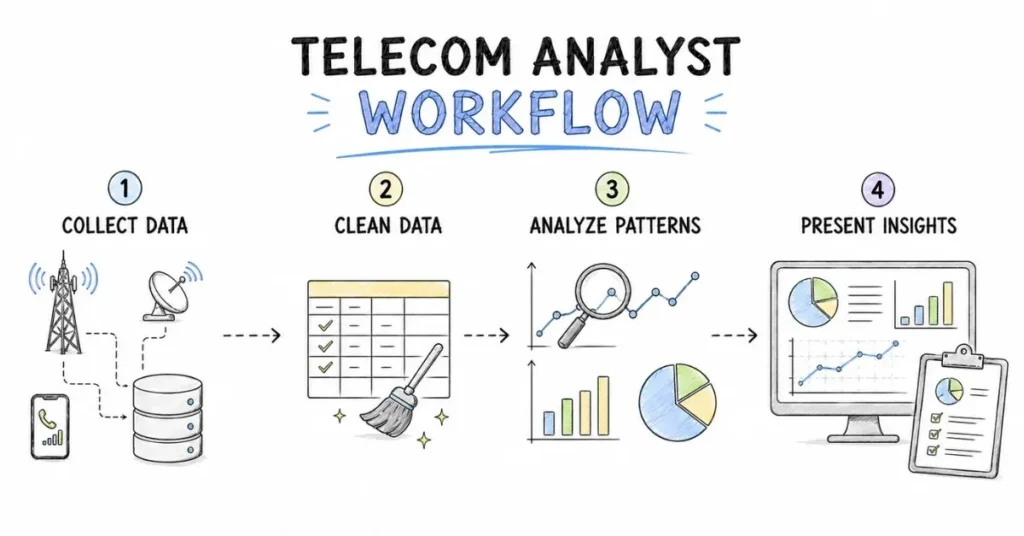 telecom analyst workflow | FLM | frontlines edutech