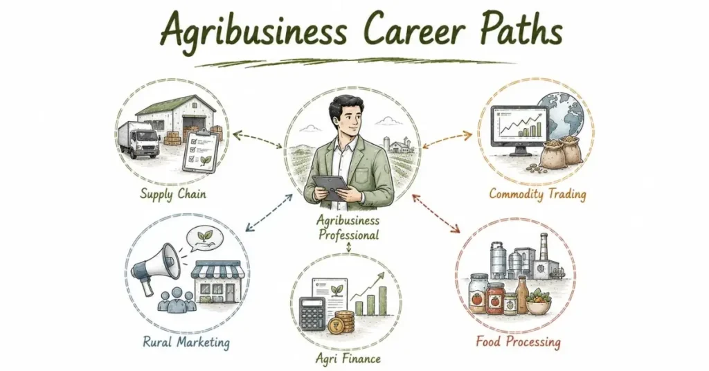 Career paths in supply chain, finance, and food processing. | FLM | FrontlinesEduTech |