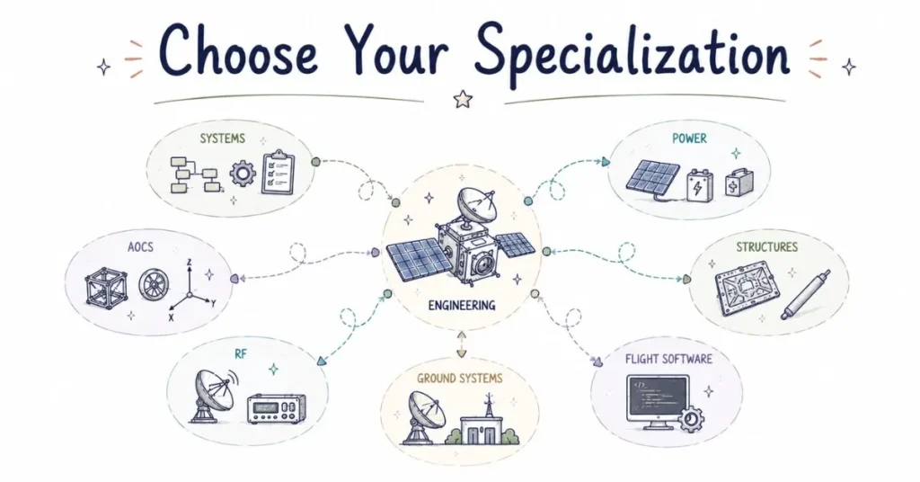 Satellite Engineer specializations. | FLM | FrontlinesEduTech