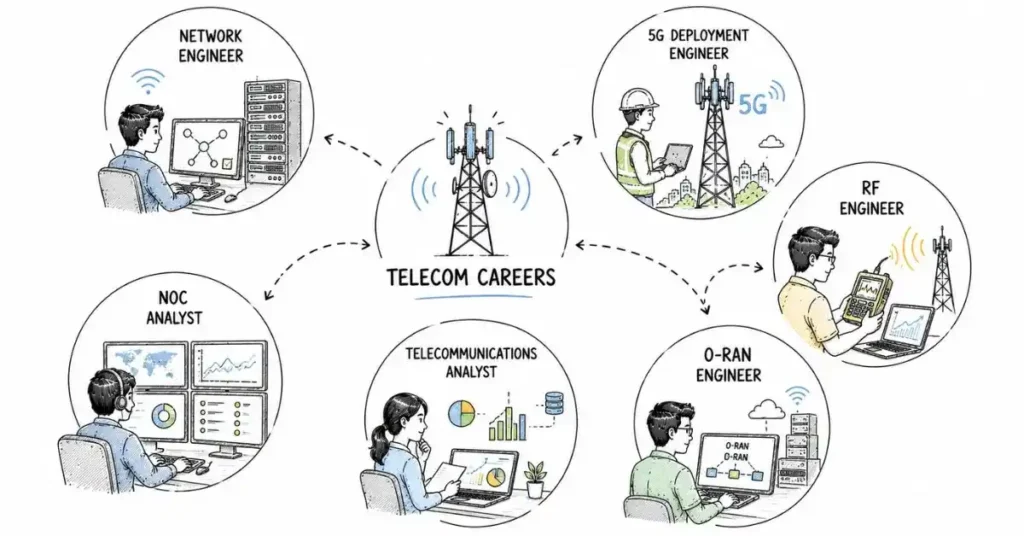 telecom job roles | flm | frontlines edutech