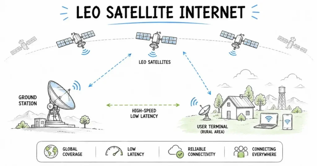 LEO satellite internet India