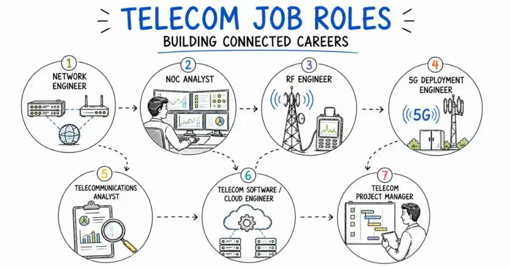 telecom job roles explained