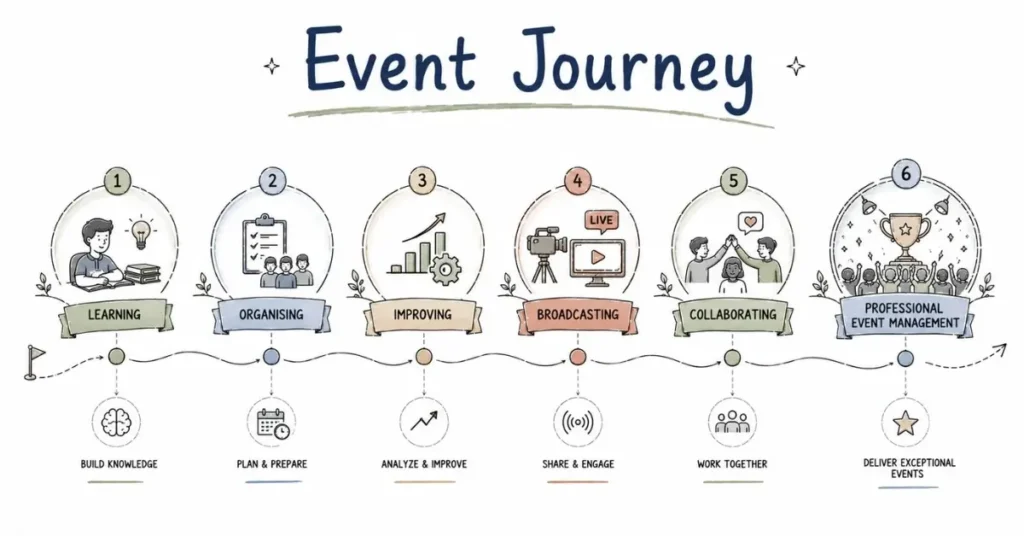 Professional event roadmap. | FLM | FrontlinesEduTech