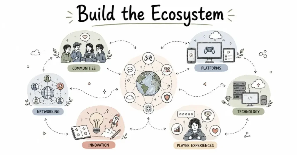 Gaming technology ecosystem. | FLM | FrontlinesEduTech