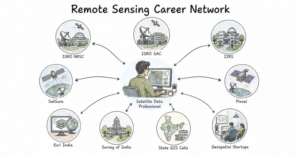 Geospatial career network. | FLM | FrontlinesEduTech