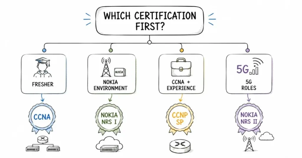 first telecom cert decision tree