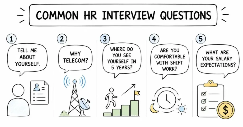 telecom HR interview questions