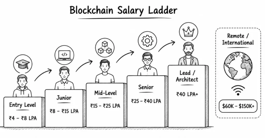 blockchain salary ladder India