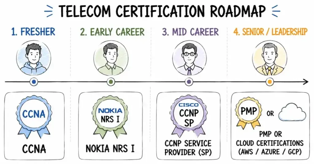 telecom certification roadmap | flm | frontlines edutech