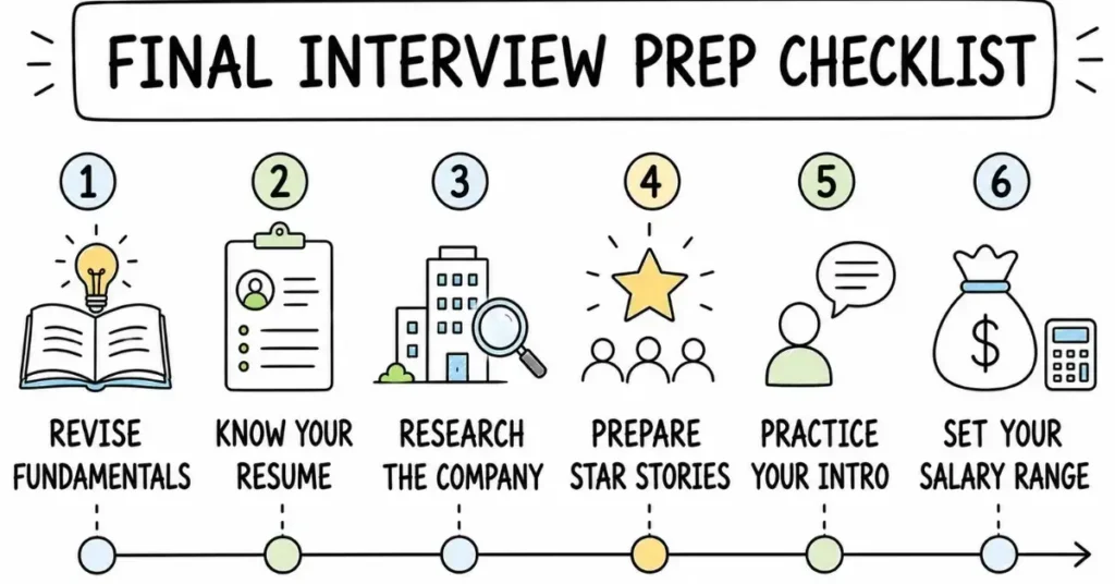 telecom interview preparation checklist | flm | frontlines edutech